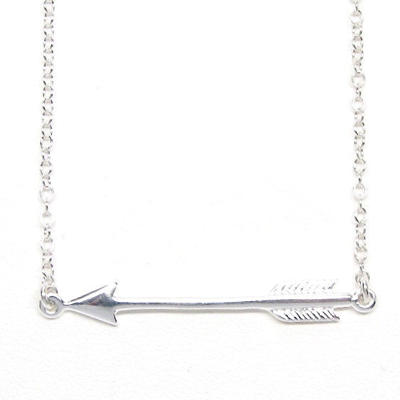 Arrow Necklace Gold or Sterling Silver