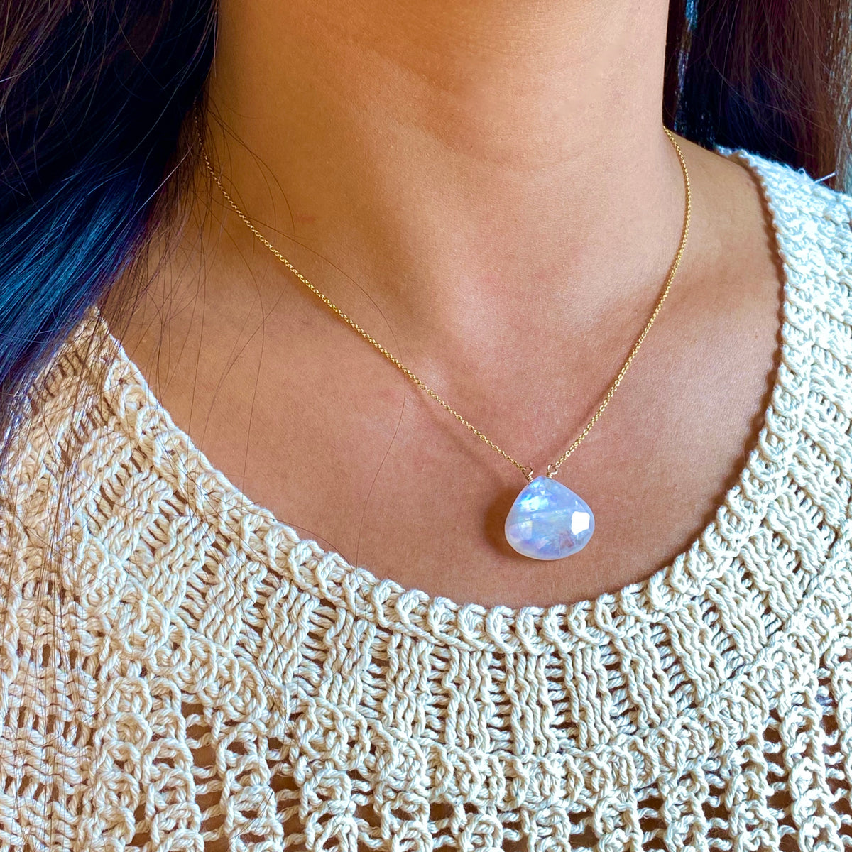 Moonstone Pendant Necklace | Tangerine Jewelry Shop