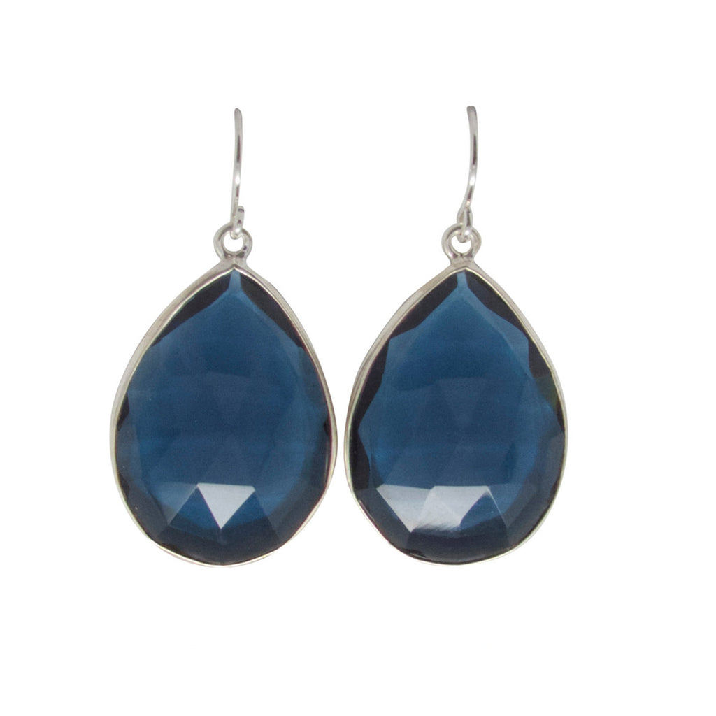 Royal Blue Quartz Drop Earrings