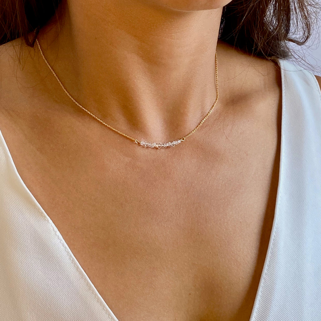 Petite Herkimer Diamond Necklace