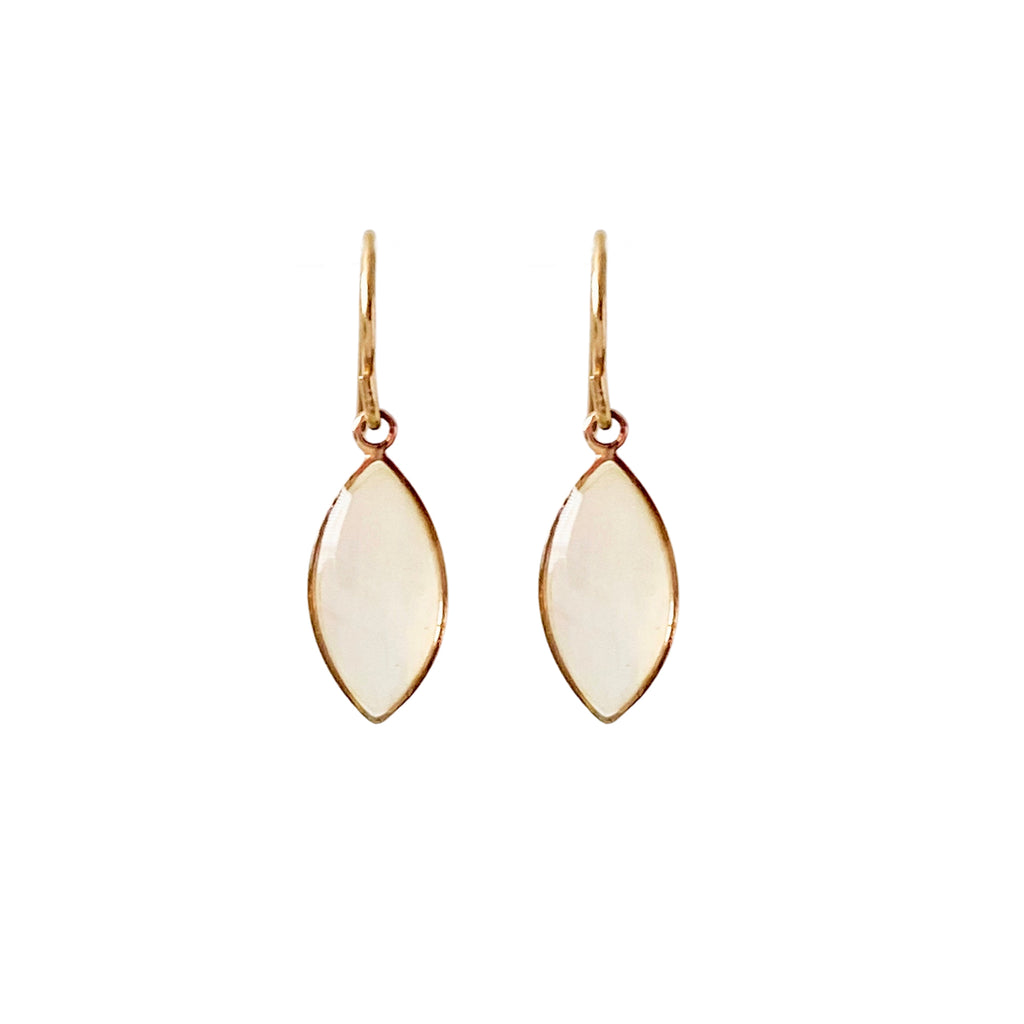 Mother of Pearl Marquis Earrings