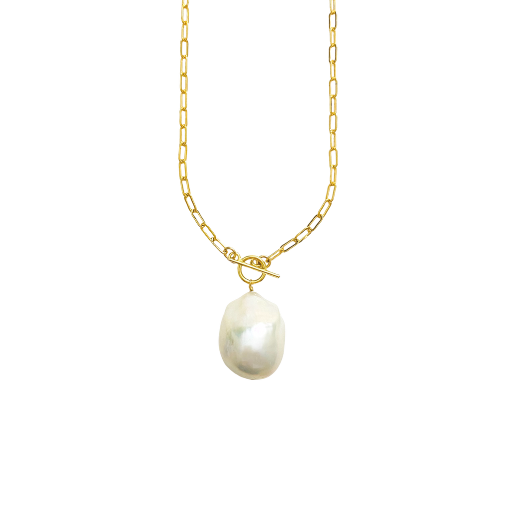 Baroque Pearl Statement Necklace