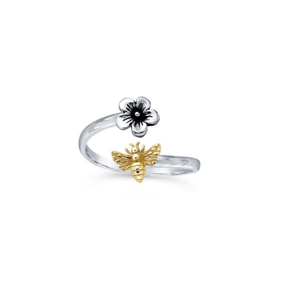 Bee and Flower Ring